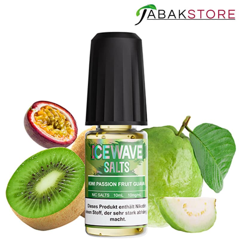 Ice Wave Liquids - Kiwi Passionfruit Guava in 10mg Nikotin | 7,95€