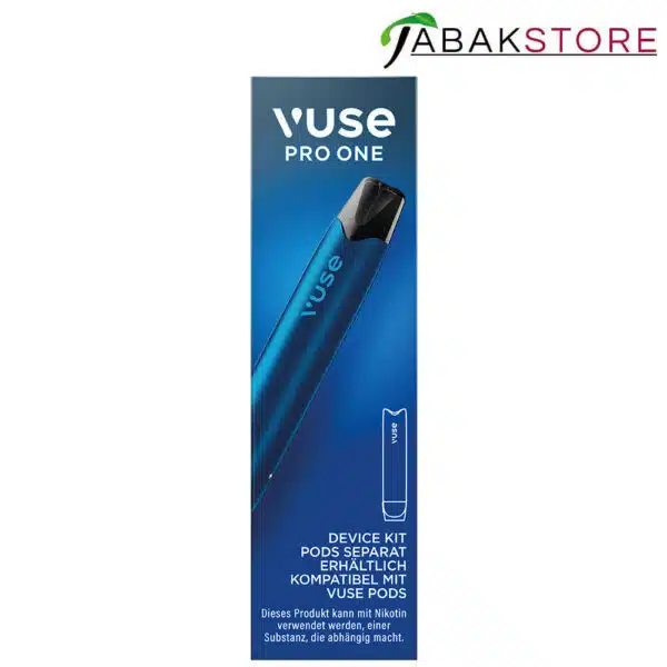 Vuse-Pro-One-Device-Pen-Blue-in-der-Verpackung