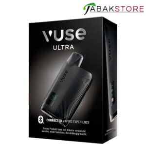 Vuse-Ultra-Device-Black-in-der-Verpackung von Rechts