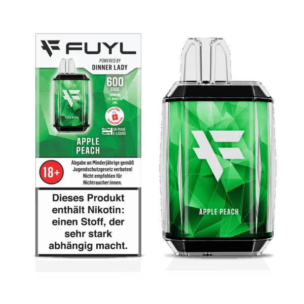 Fuyl-600-APPLE-PEACH-Disposable-Box and device-20mg-DE