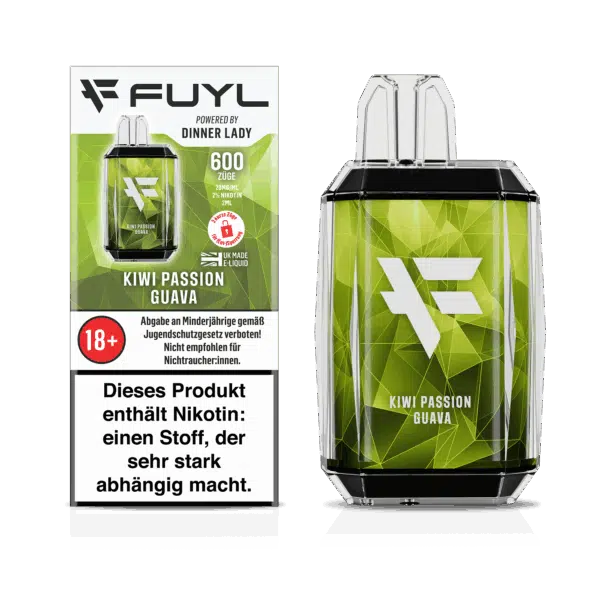 Fuyl-600-KIWI-PASSION-GUAVA-Disposable-Box and device-20mg-DE