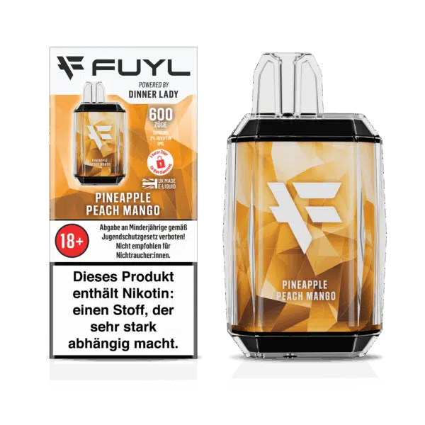 Fuyl-600-PINEAPPLE-PEACH-MANGO-Disposable-Box and device-20mg-DE