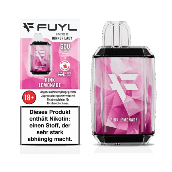 Fuyl-600-PINK-LEMONADE-Disposable-Box and device-20mg-DE