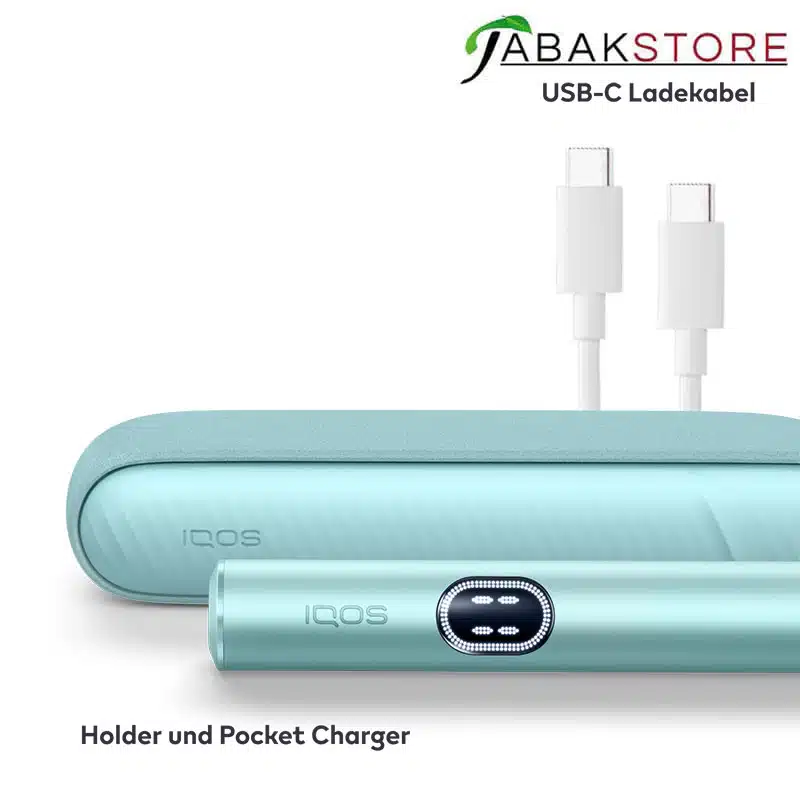 IQOS-Iluma-I-Breeze-Blue-mit-Ladekabel