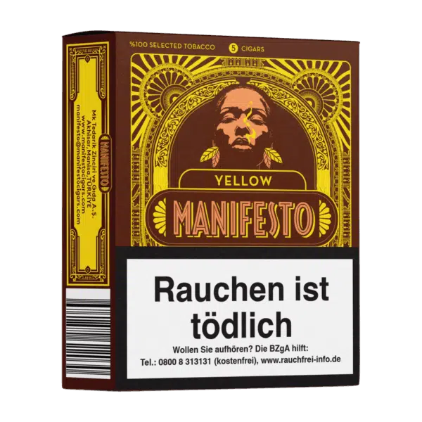 Manifesto Zigarillos Yellow mit Zitronen Flavor