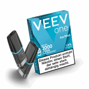 Veev one Pods Ice Mint mit einzelnen Pods zu sehen