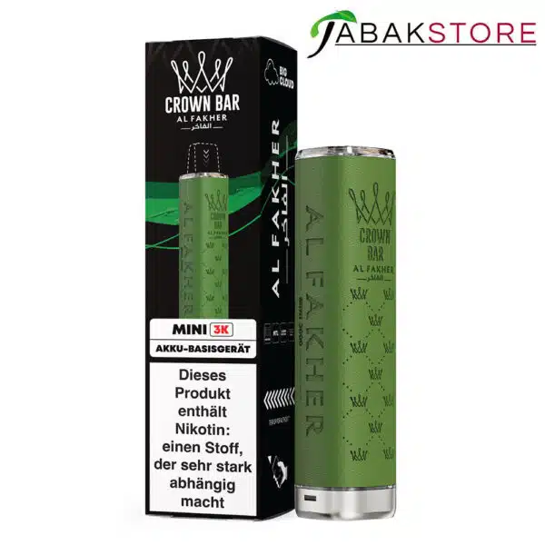 Al-Fakher-Mini-3k-Akkuträger---Farbe-Green---550-mAh