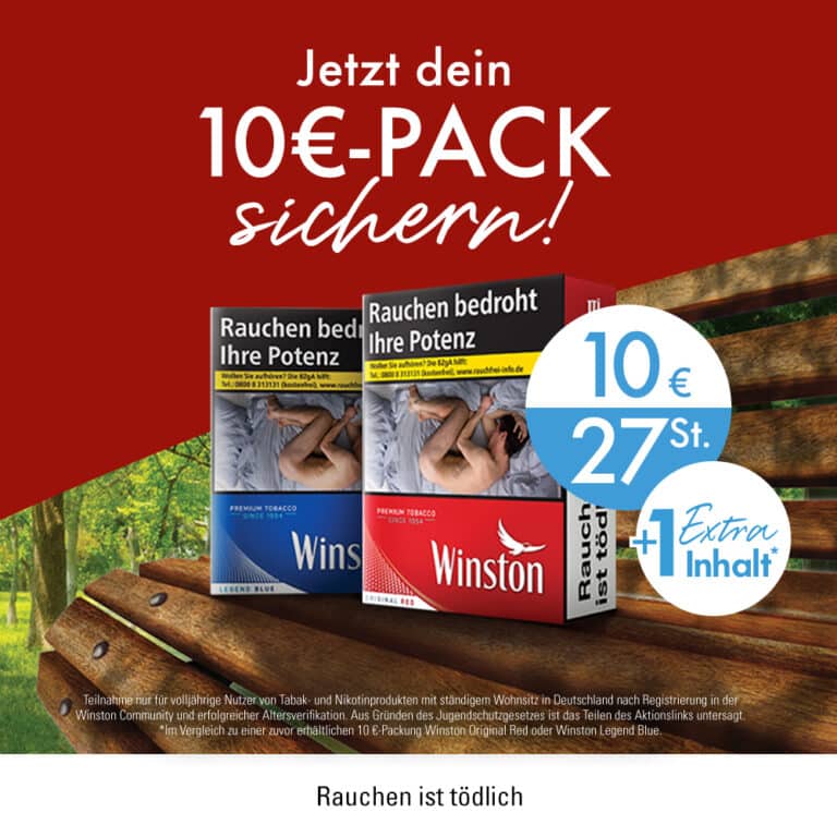 Winston Red Zigaretten Gratis Banner