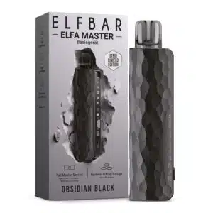 Elfbar Elfa Master Obsidian Black mit Verpackung