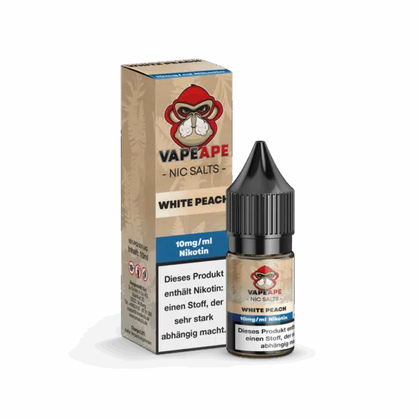 VapeApe Liquid White Peach 10mg
