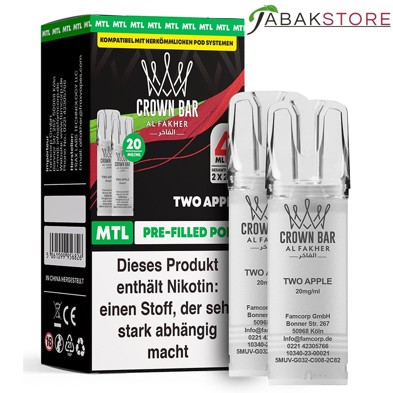 al fakher doppelapfel 25 Al Fakher Doppelapfel 25 Al Fakher Two Apples (250g) Hookah Shisha Al FAKHER main image 0