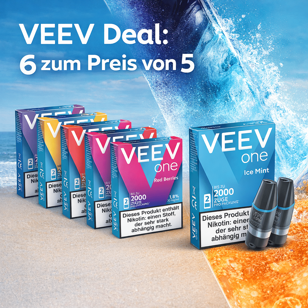 VEEV Pods Deal, 5 kaufen und 1 Gratis erhalten