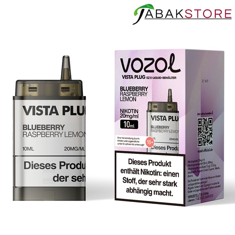 Vozol Vista Plug Ez | Pods | Blueberry Raspberry Lemon | 10ml | Online ...