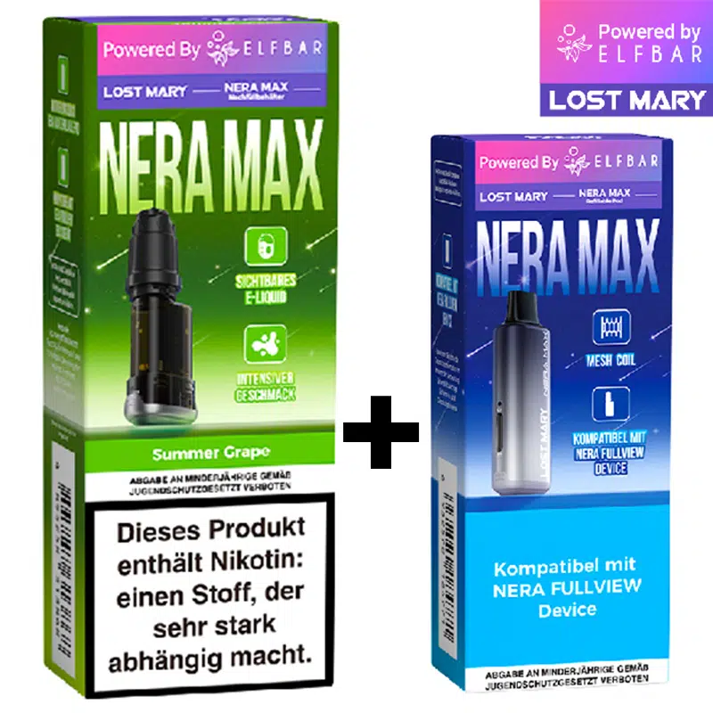 Lost-Mary-Nera-Max-Summer-Grape-mit-Refill-Package