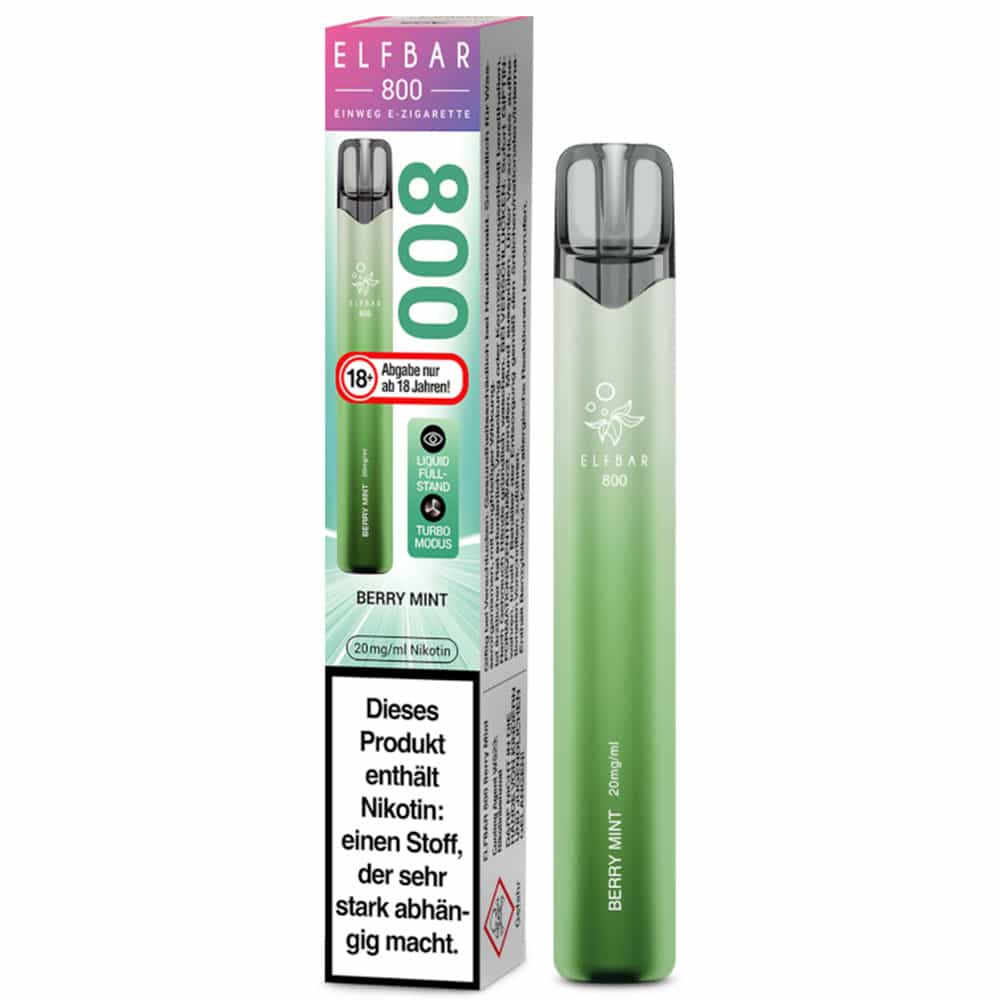 Elfbar 800 Vape  Berry Mint 20 mg/ml | Gnstig fr nur 4,99 Euro!