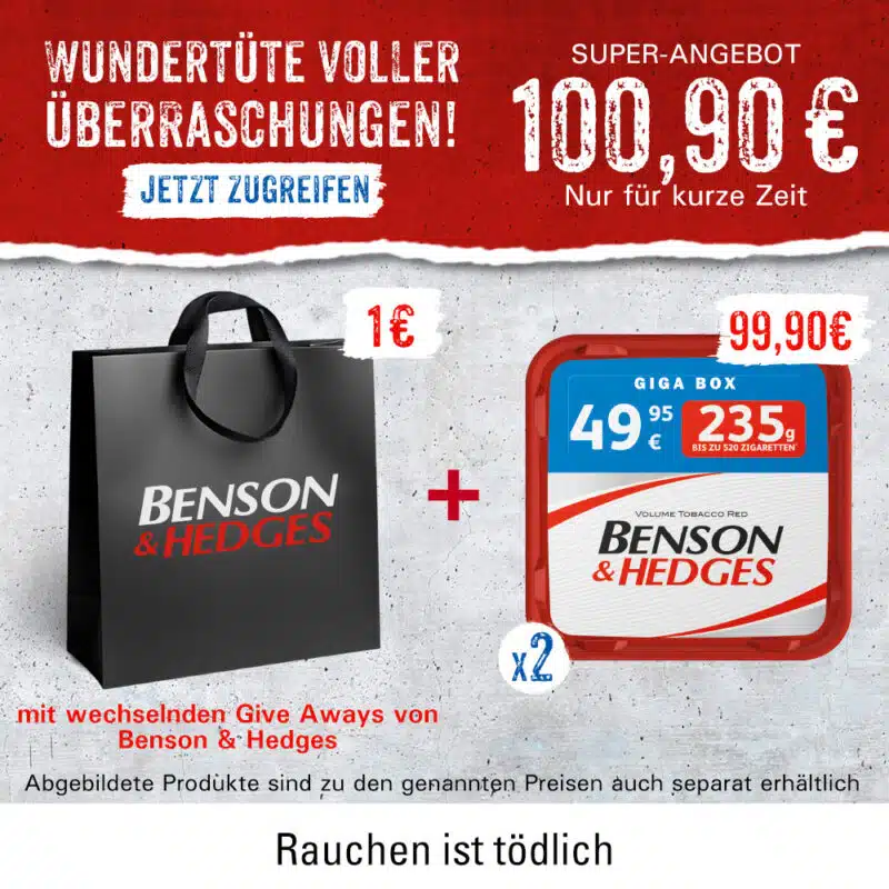 Benson Tabak mit Wunderbox