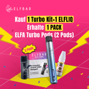 Elfa Turbo Kit mit 1x Elfliq und 1x Elfa Turbo Pods