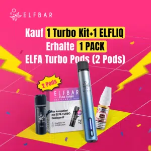 Elfa Turbo Kit mit 1x Elfliq und 1x Elfa Turbo Pods
