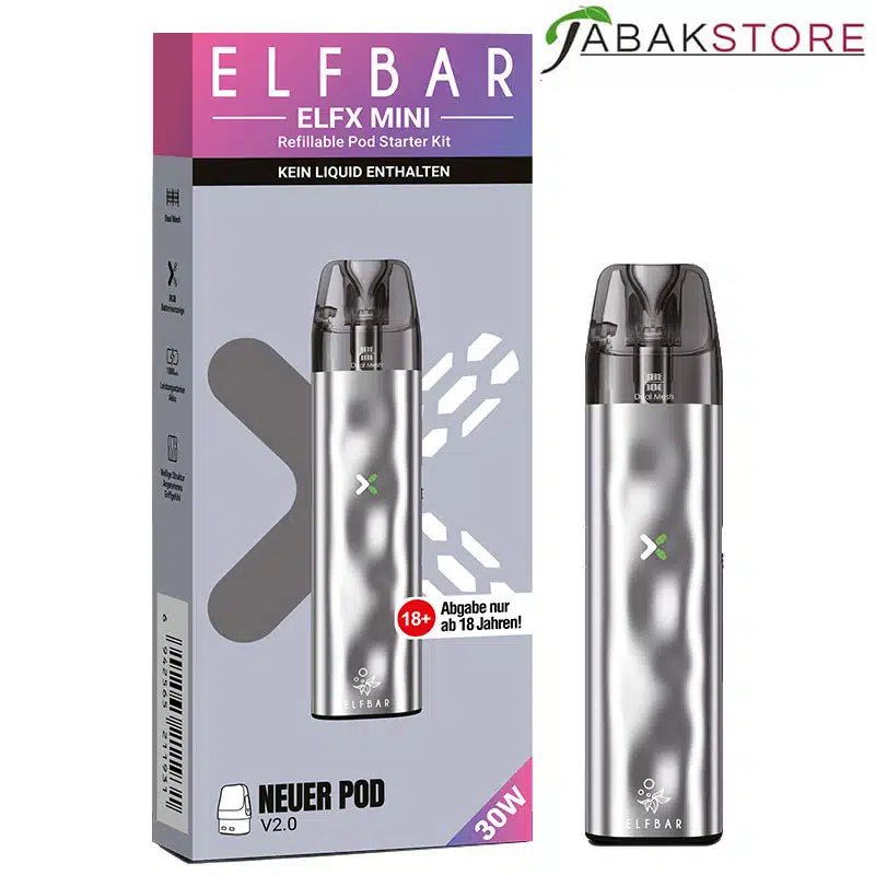 Elfbar-ElfX-Mini-Starter-Kit-Silver
