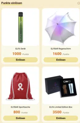Elfbar Club Prämien