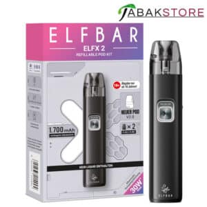 Elfbar-ELFX-2-Matte-Black-E-Zigaretten-Set