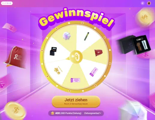 Gewinnspiel beim Elfbar Club