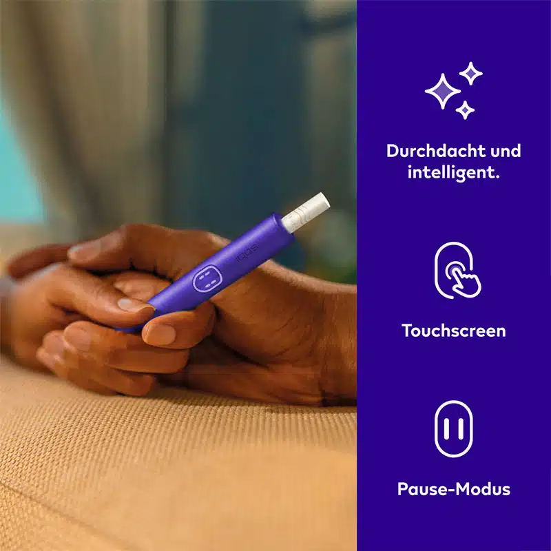 IQOS ILUMA i | Prime Kit | Electric Purple + 2x Gratis IQOS Delia Packungen – Bild 5