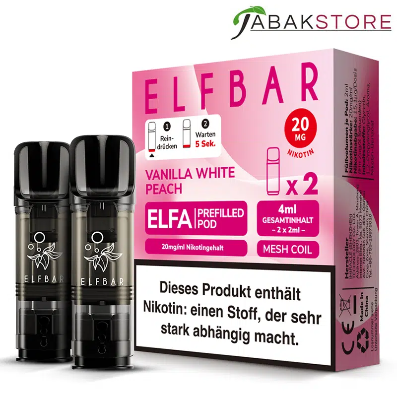 Elfa-Pods-Vanilla-White-Peach-20mg