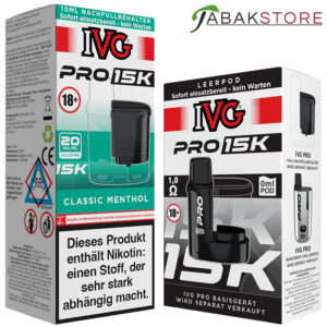 IVG-Pro-15k-Classic-Menthol-Pod-+-Leerpod