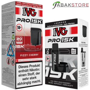 IVG-Pro-15k-Fizzy-Cherry-Pod-+-Leerpod
