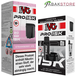 IVG-Pro-15k-Strawberry-Ice-Pod-+-Leerpod