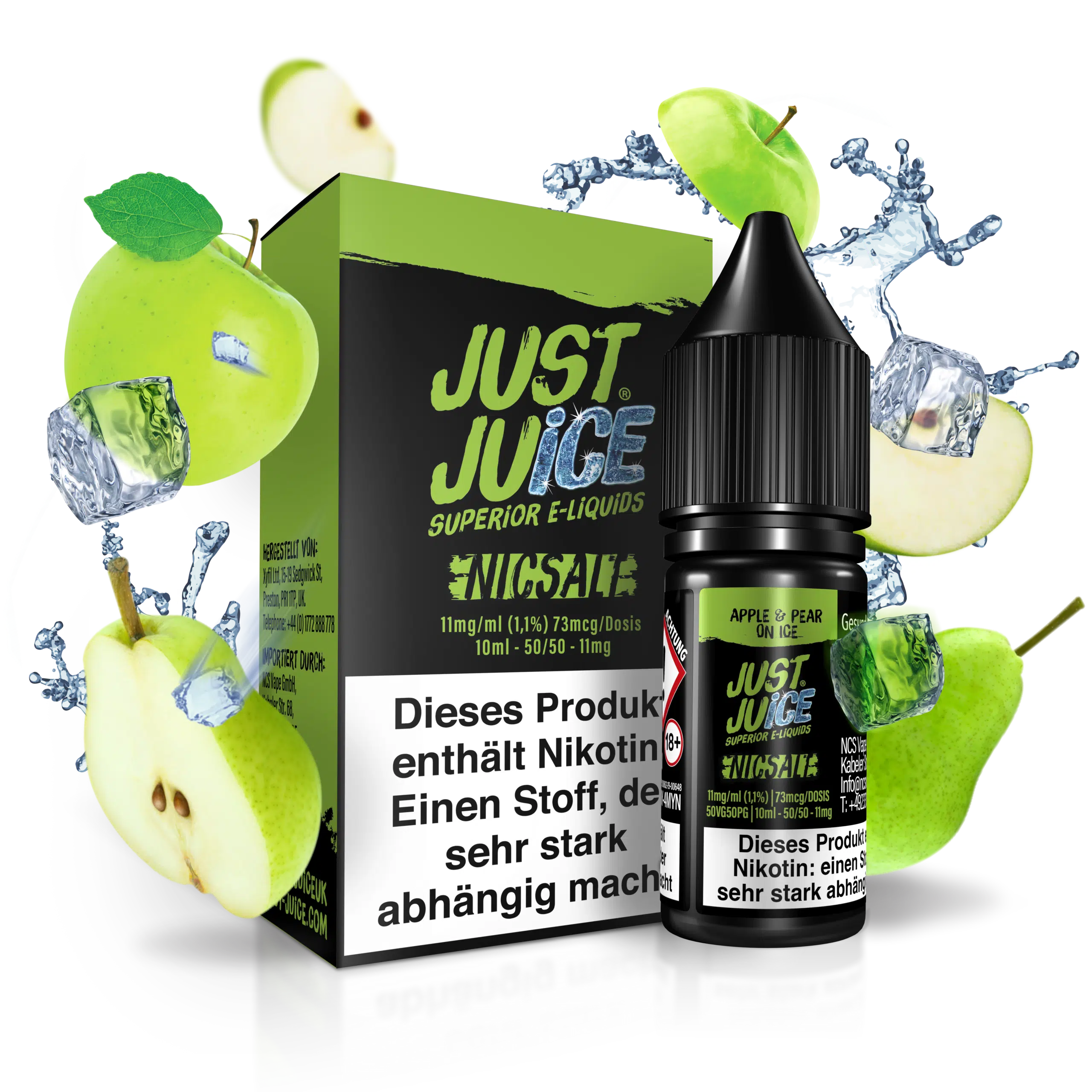 Just Juice Liquid Apple Pear On Ice 11mg