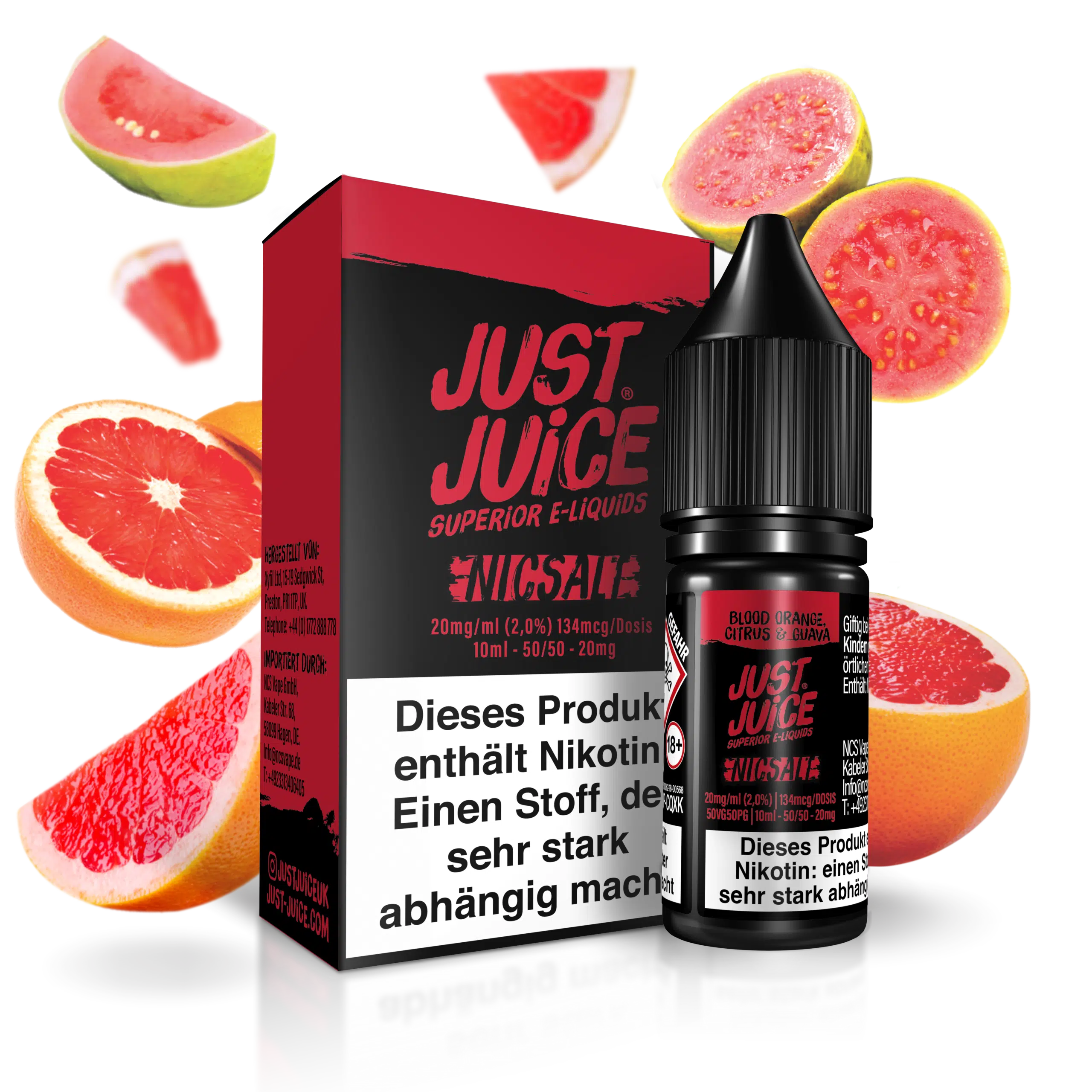 Just Juice Liquid Blood Orange, Citrus und Guava 20mg