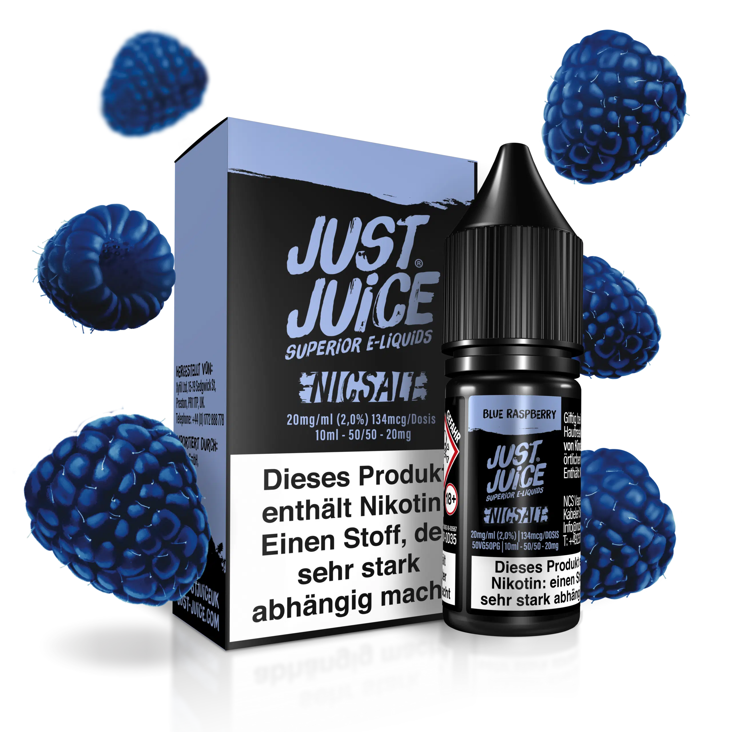 Just Juice Liquid Blue Raspberry 20mg