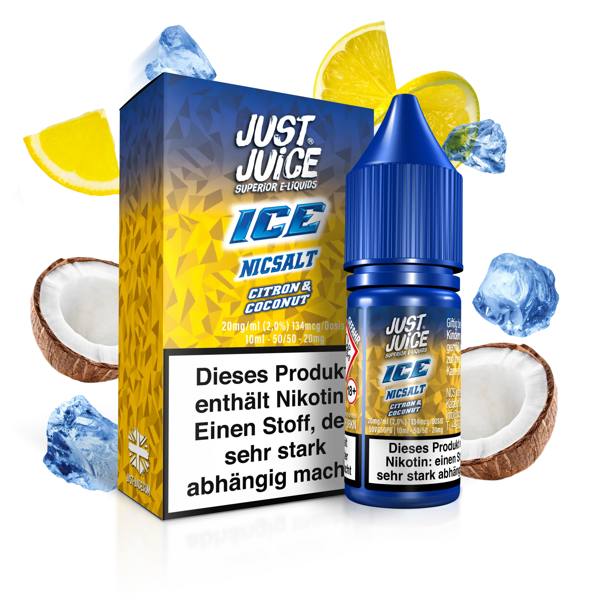 Just Juice Liquid Citron und Coconut Ice 20mg