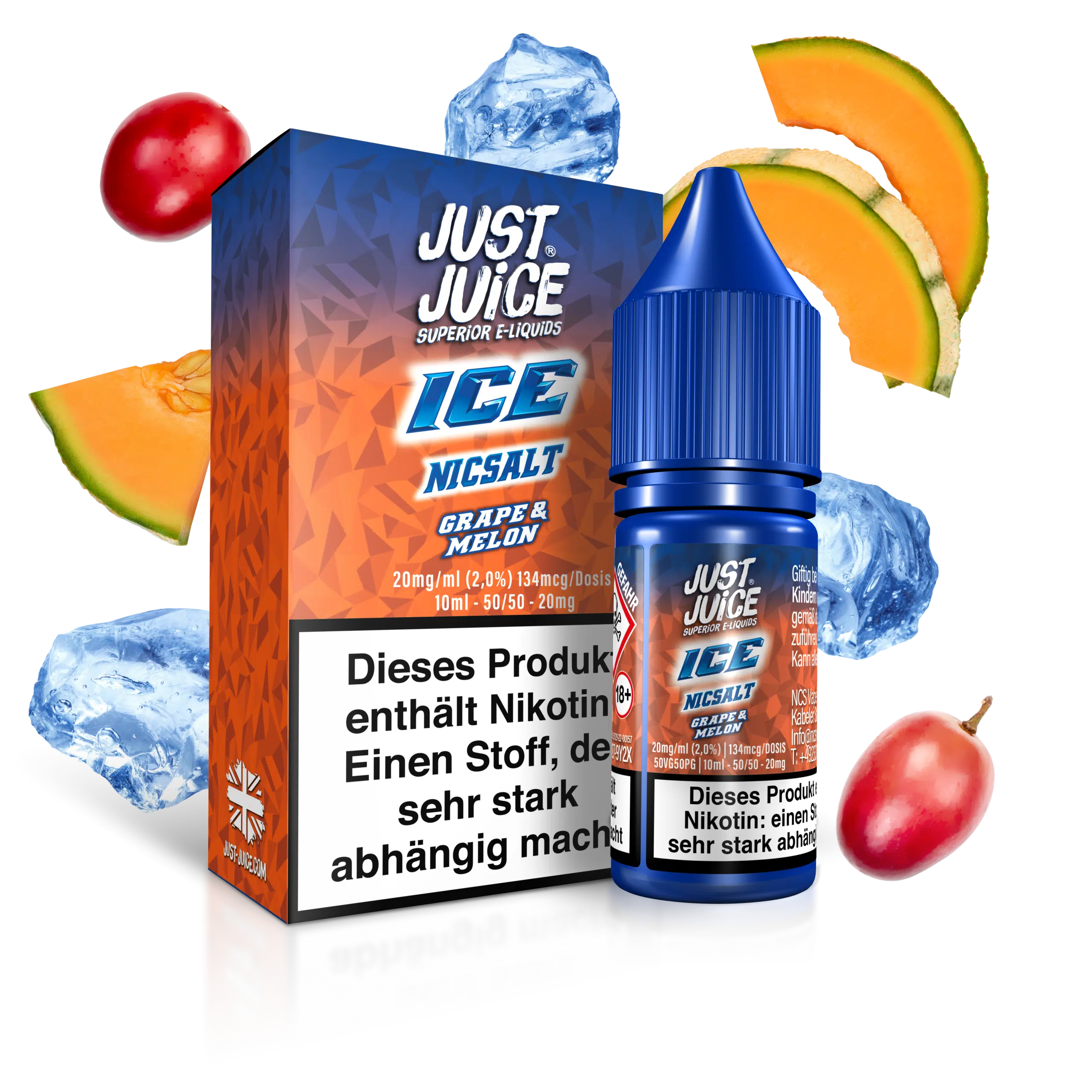 Just Juice Liquid Grape und Melon Ice 20mg