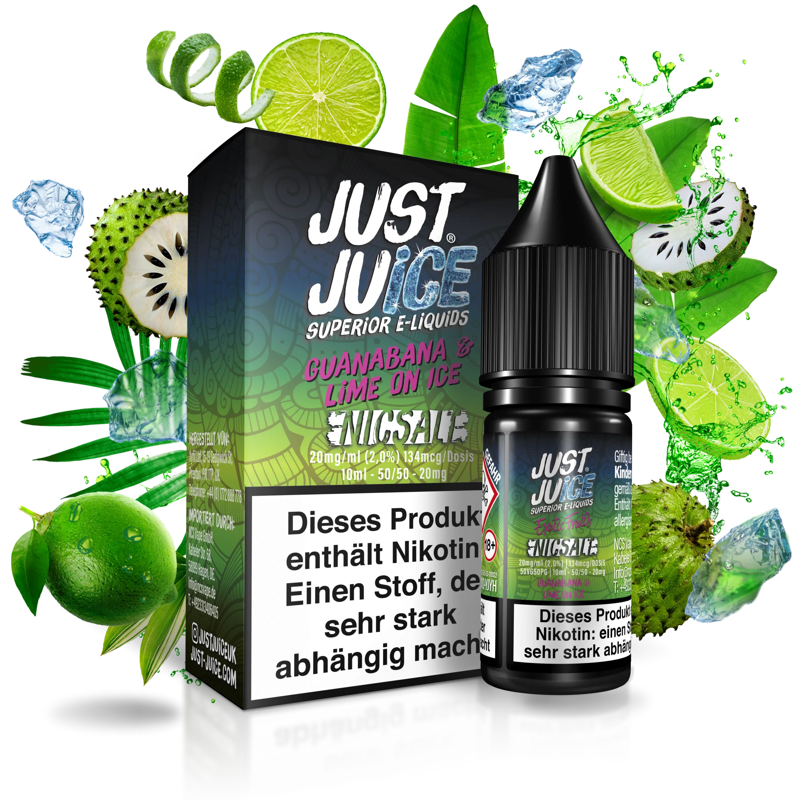 Just Juice Liquid Guanabana und Lime on Ice 20mg