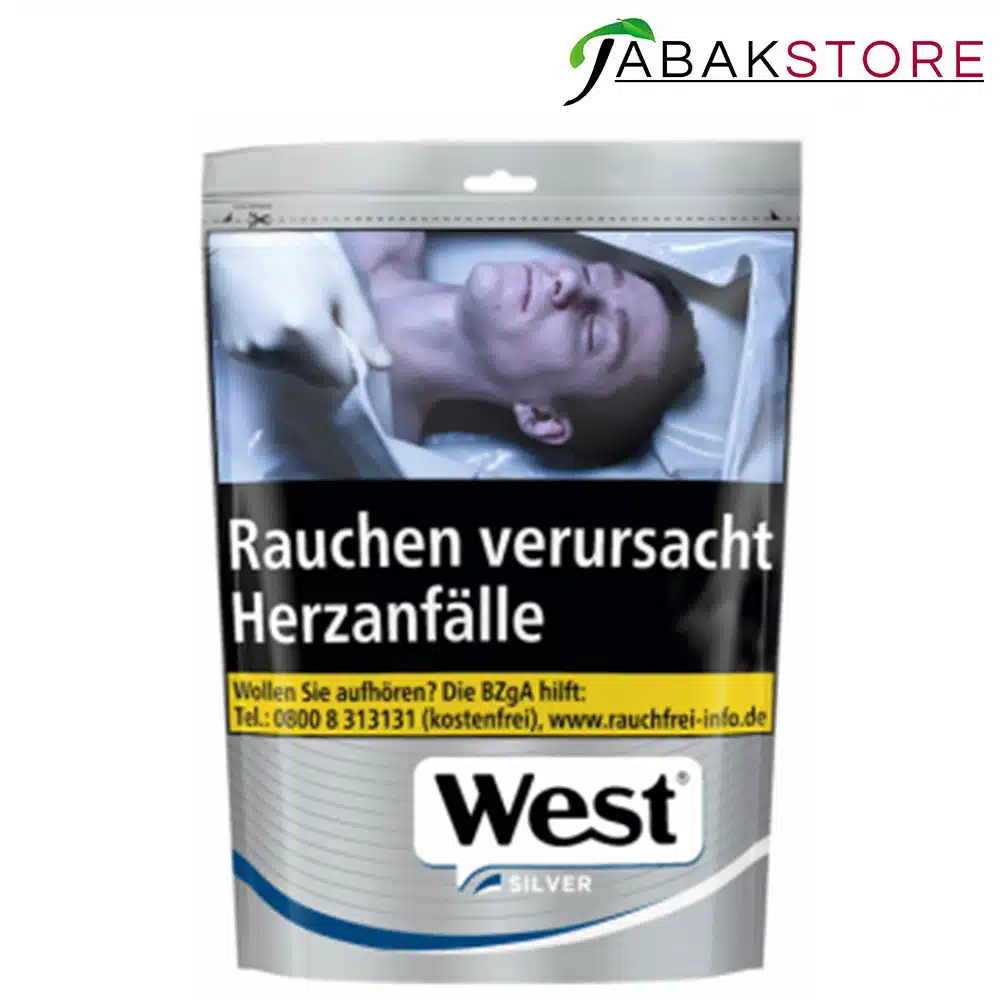 west-silver-tabakbeutel-72g