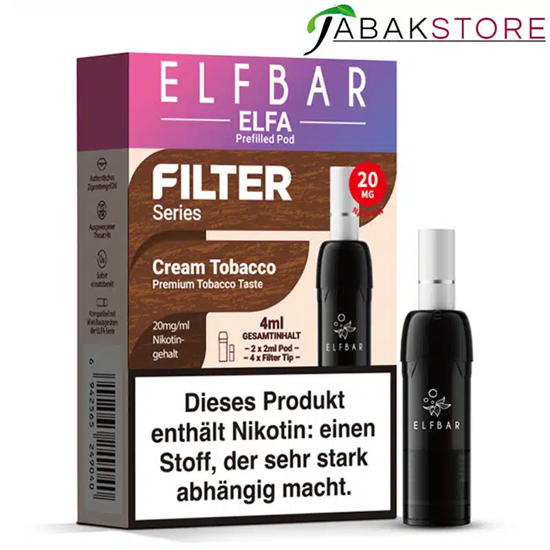 Elfa-Pods-Filter-Series-Cream-Tobacco-20mg
