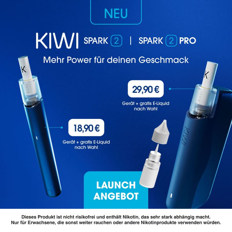 Kiwi Spark Bundle Banner mit SiC Salt Liquid