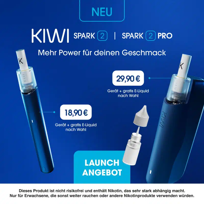 Kiwi Spark Bundle Banner mit SiC Salt Liquid