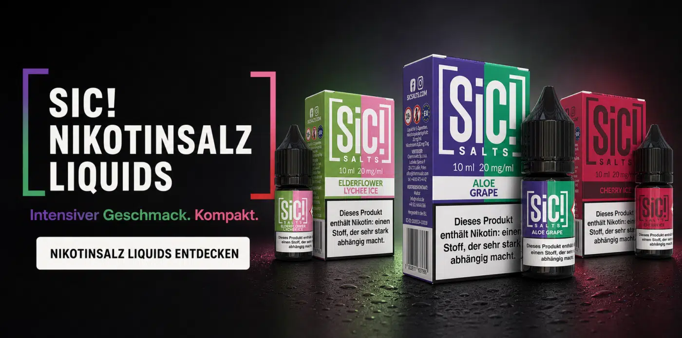 SiC Salt Nikotinsalz Liquid Banner