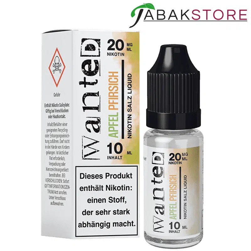 Wanted-Nikotinsalz-Liquid-Apfel-Pfirsich-20mg