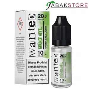 Wanted-Nikotinsalz-Liquid-Grüner-Apfel-20mg