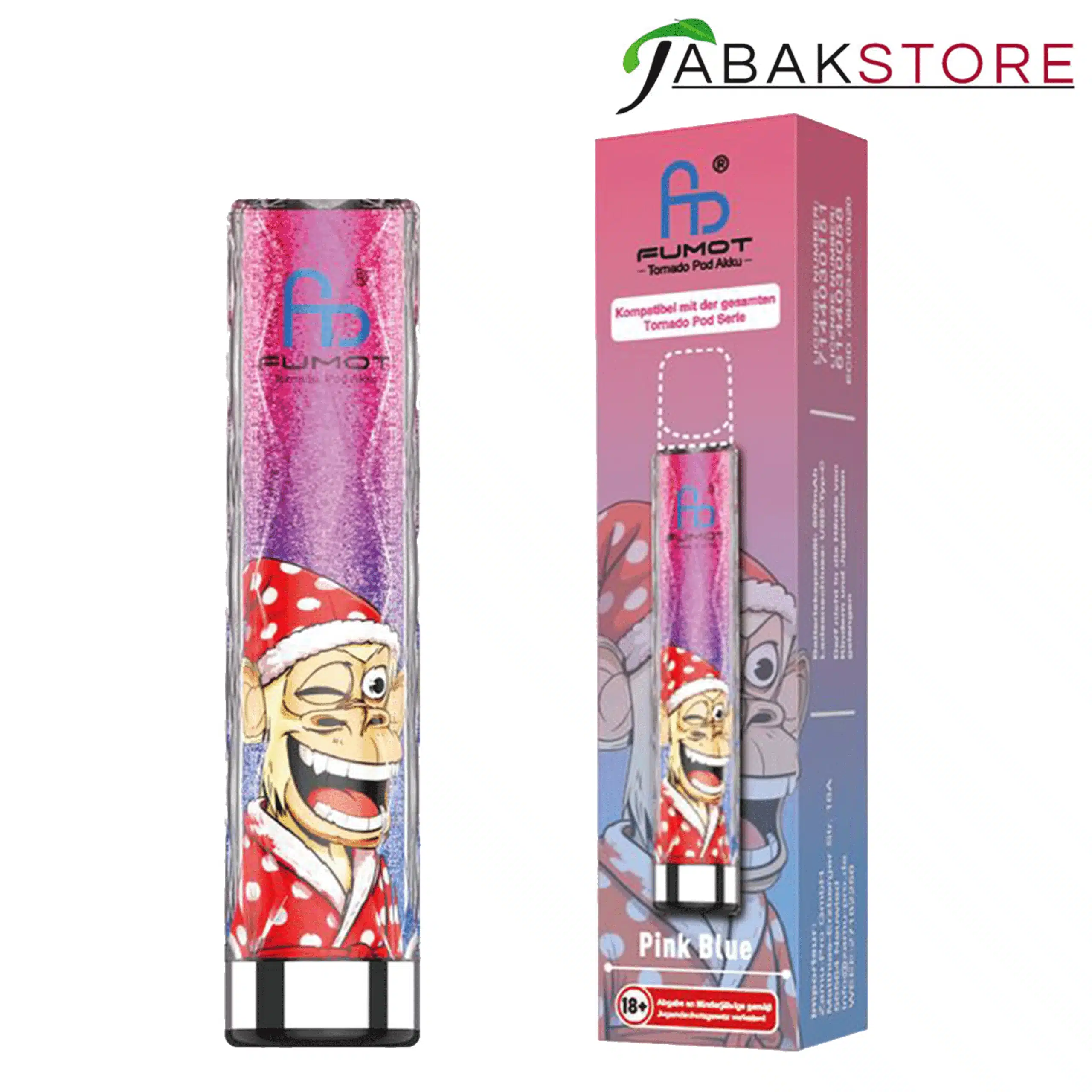 Fumot Tornado Pod Kit Akkuträger Pink Blue