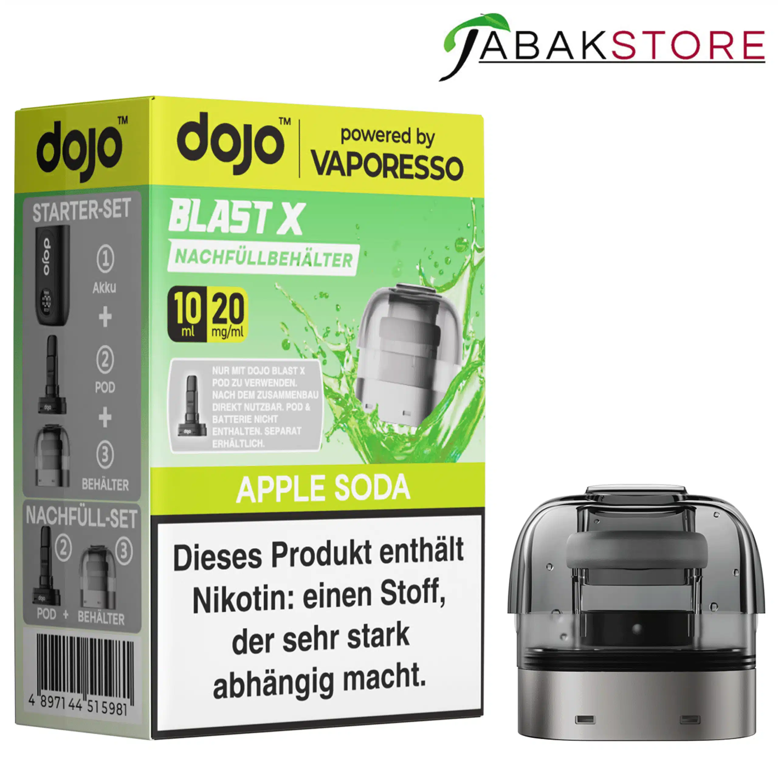Dojo Blast X Refill Apple Soda 20mg 10ml