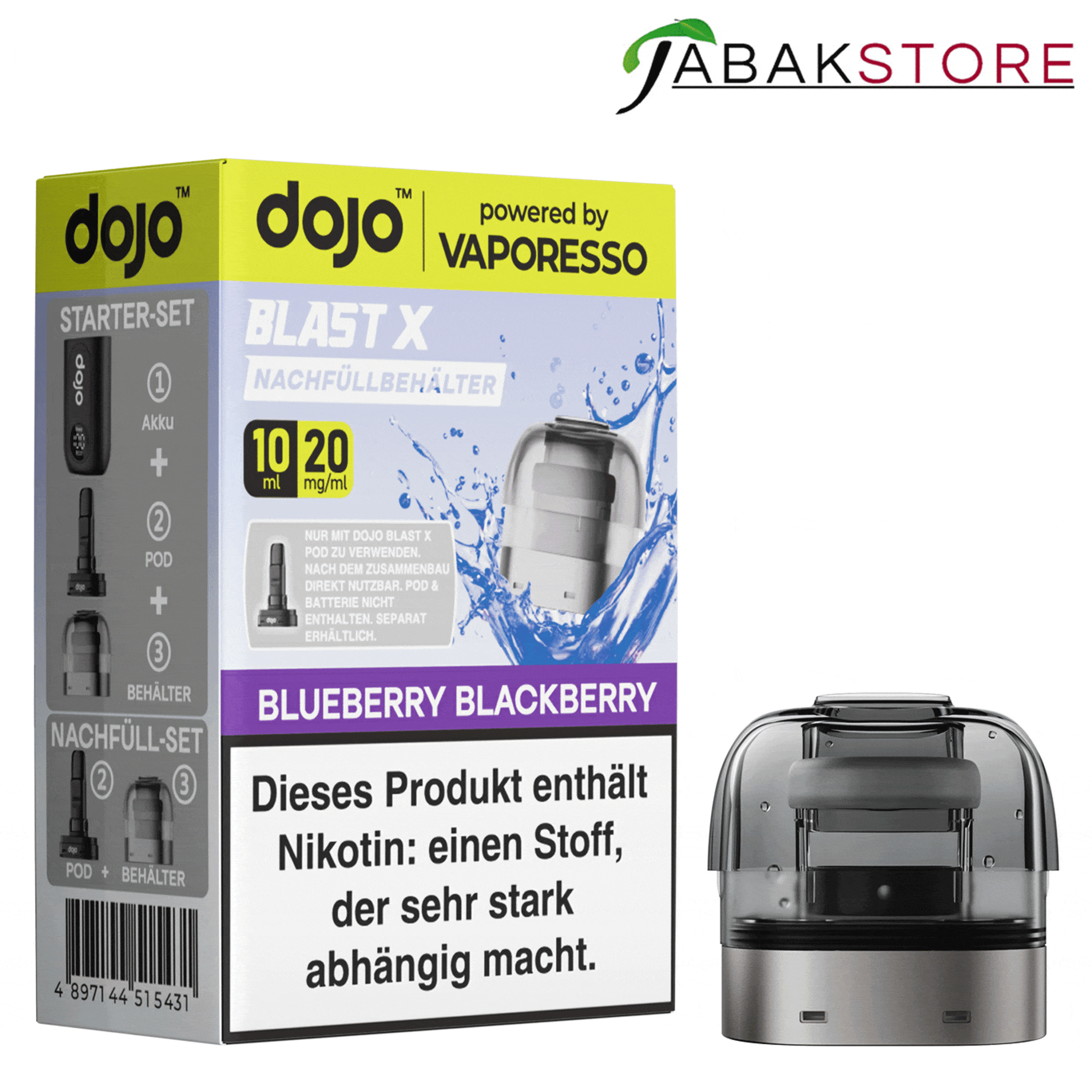 Dojo Blast X Refill Blueberry Blackberry 20mg 10ml