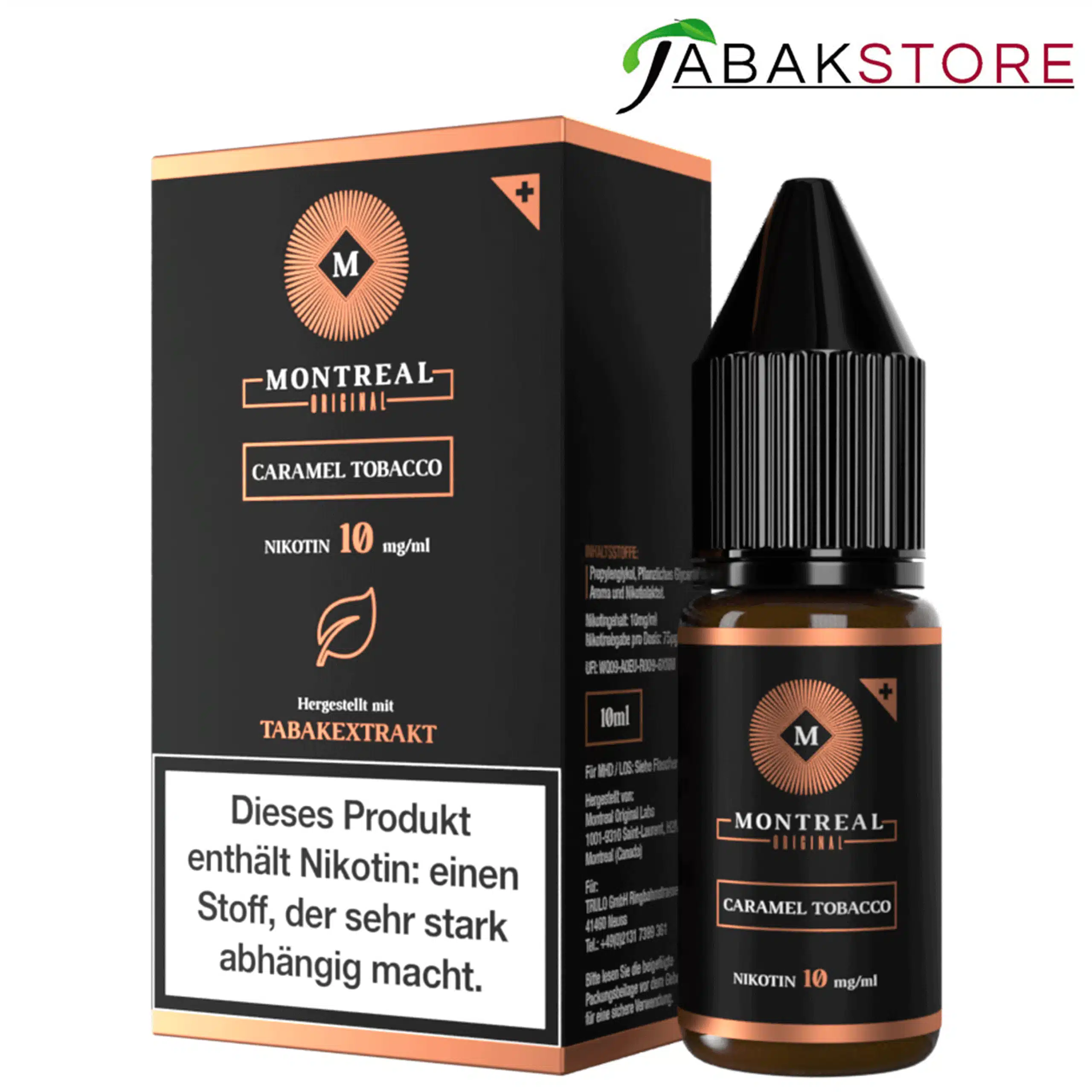 Montreal Liquid 10mg Caramel Tobacco