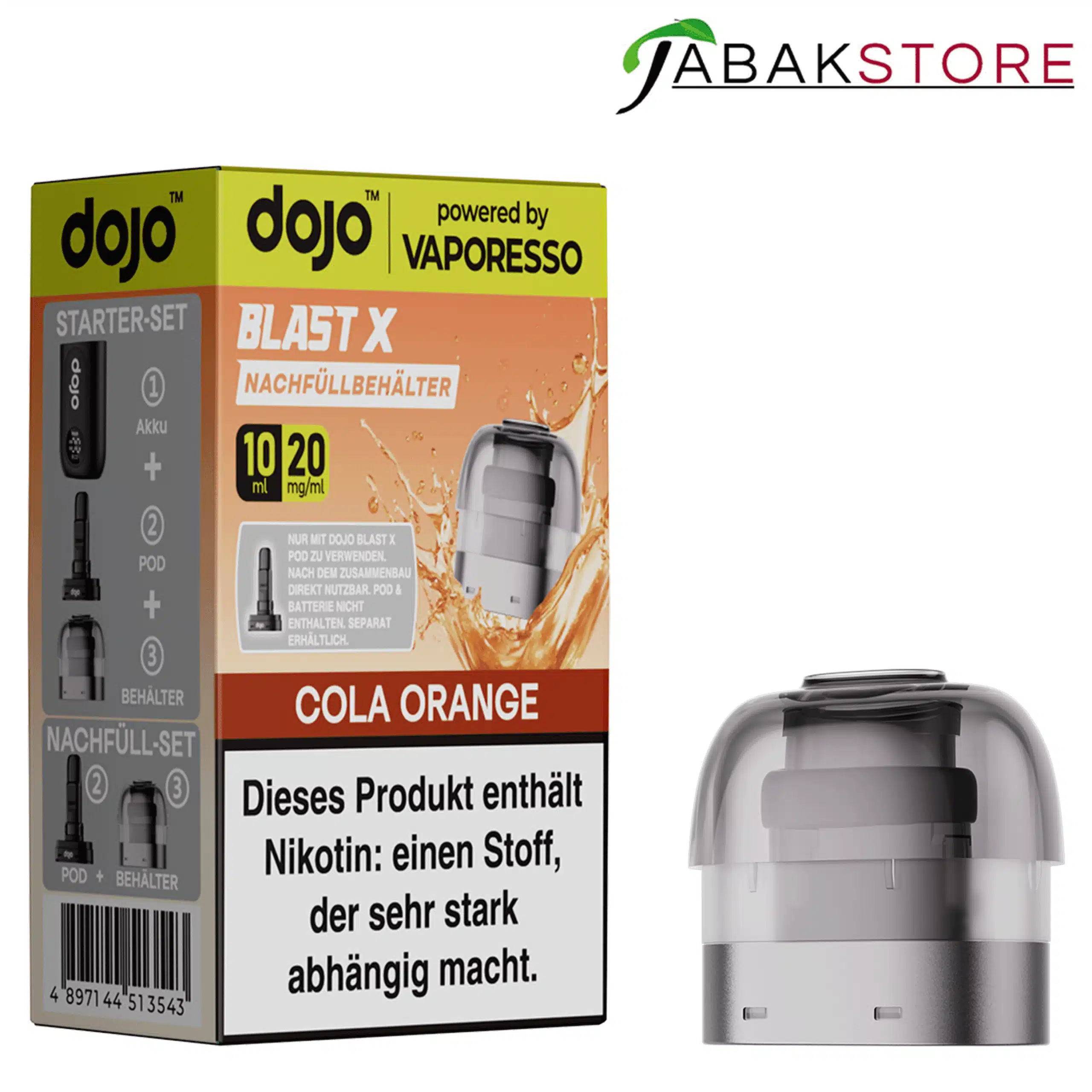 Dojo Blast X Refill Cola Orange 10ml 20mg