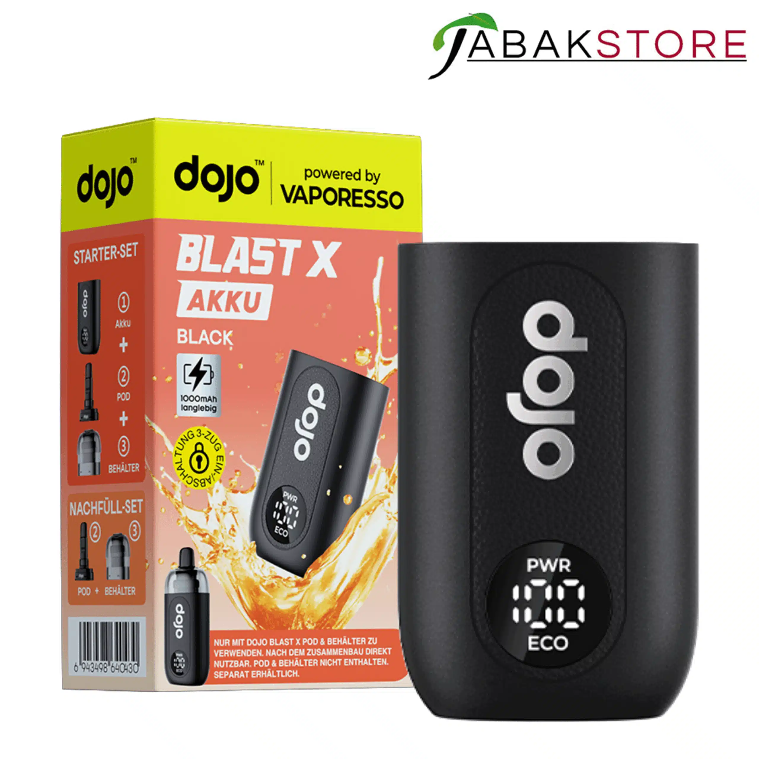 Dojo Blast X Akkuträger Schwarz